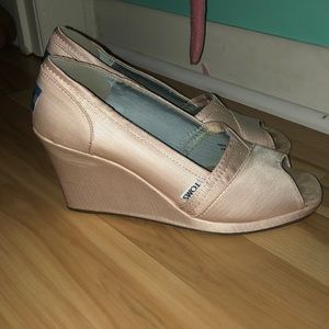 Toms Wedges- Pink